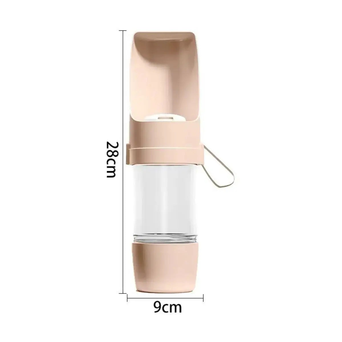 Portable Dog Water Bottle With Food Storage 500 ml