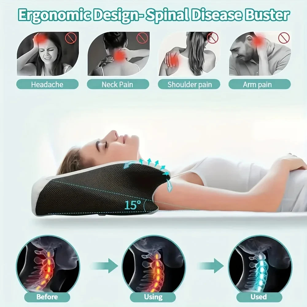 Ergonomic Cotton Snack Pillow