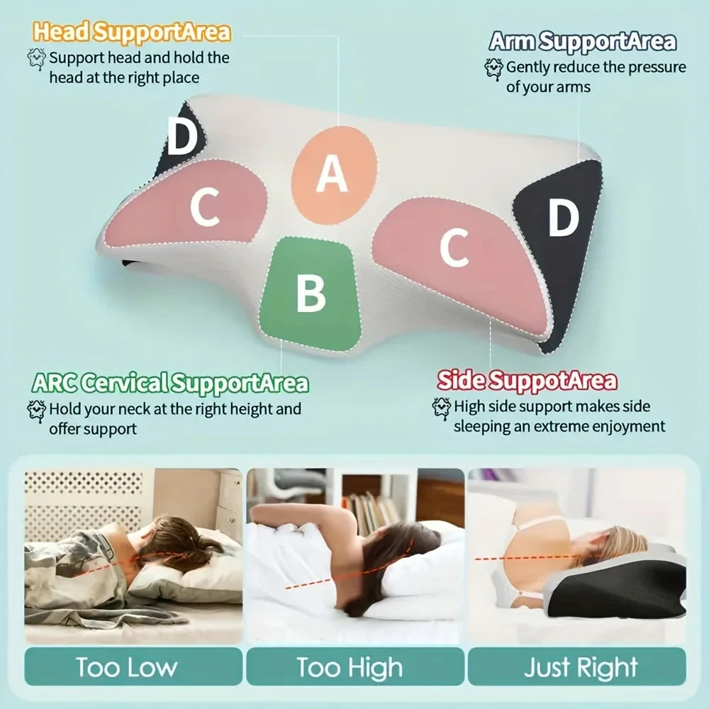Ergonomic Cotton Snack Pillow