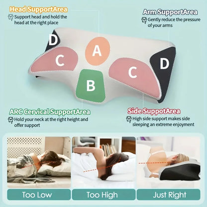 Ergonomic Cotton Snack Pillow