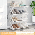 Dual-Level X-Frame Shoe Organizer