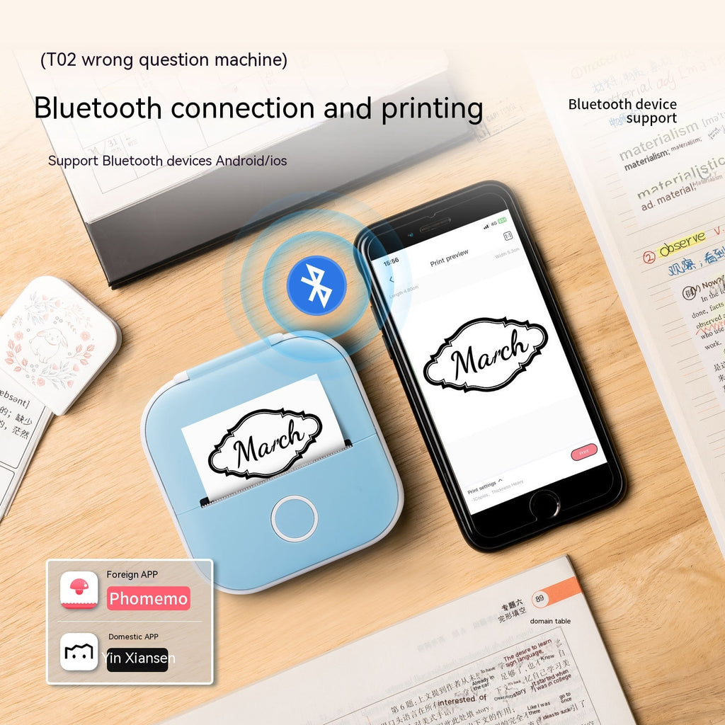 Portable Mini Bluetooth Thermal Printer