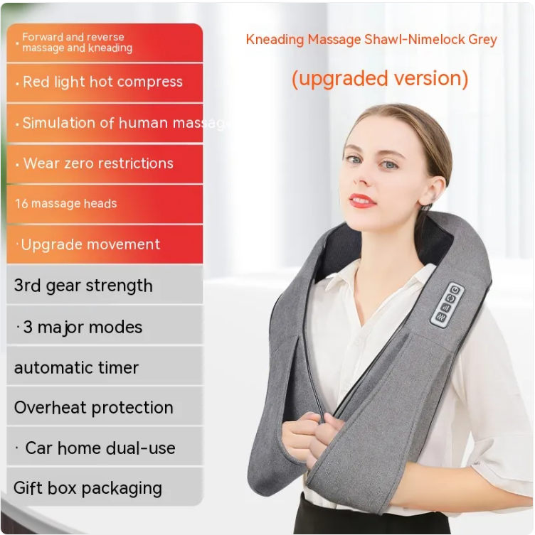 Zenvora™ HeatRelief Neck & Shoulder Massager