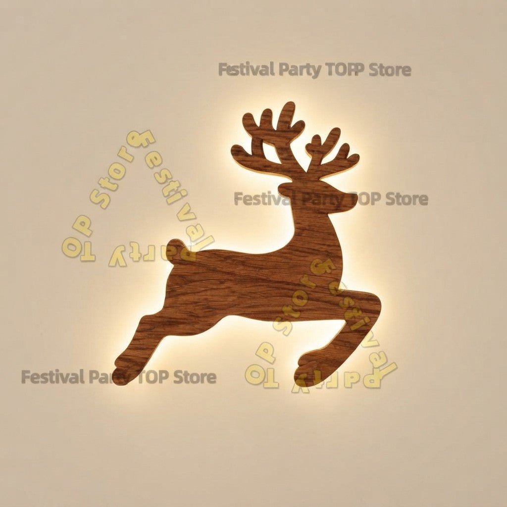 LED Glowing Reindeer Wall Sticker