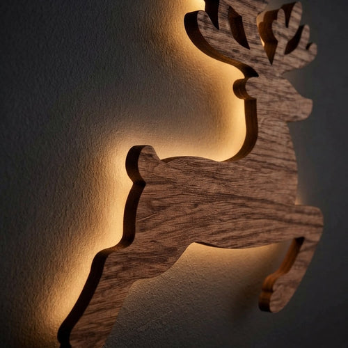 LED Glowing Reindeer Wall Sticker
