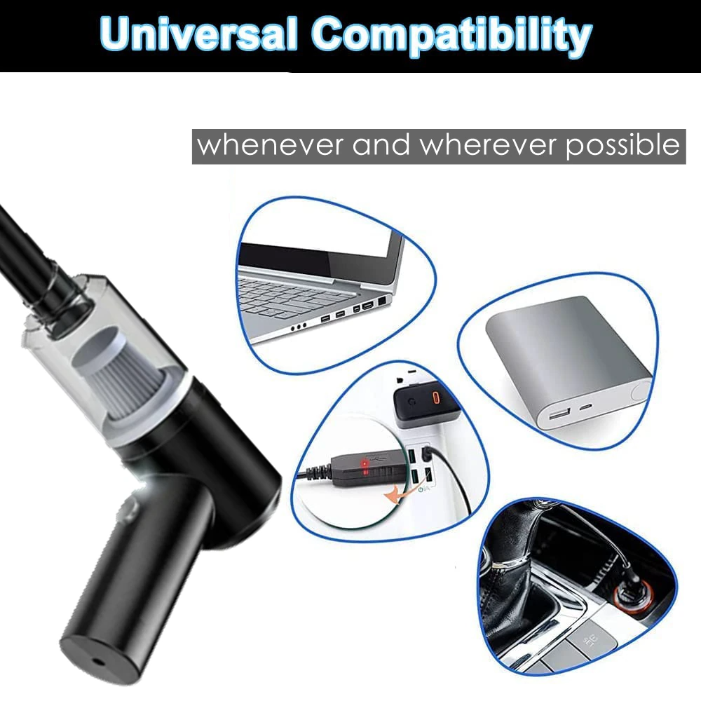 Zenvora™ Mini Cordless Handheld Vacuum