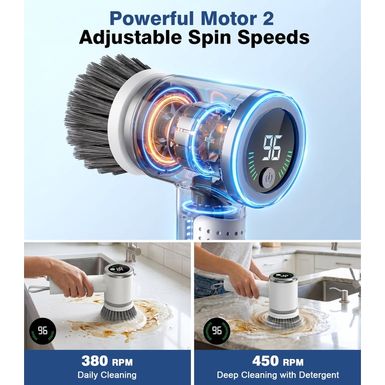 Cordless Handheld Electric Cleaning Brush
