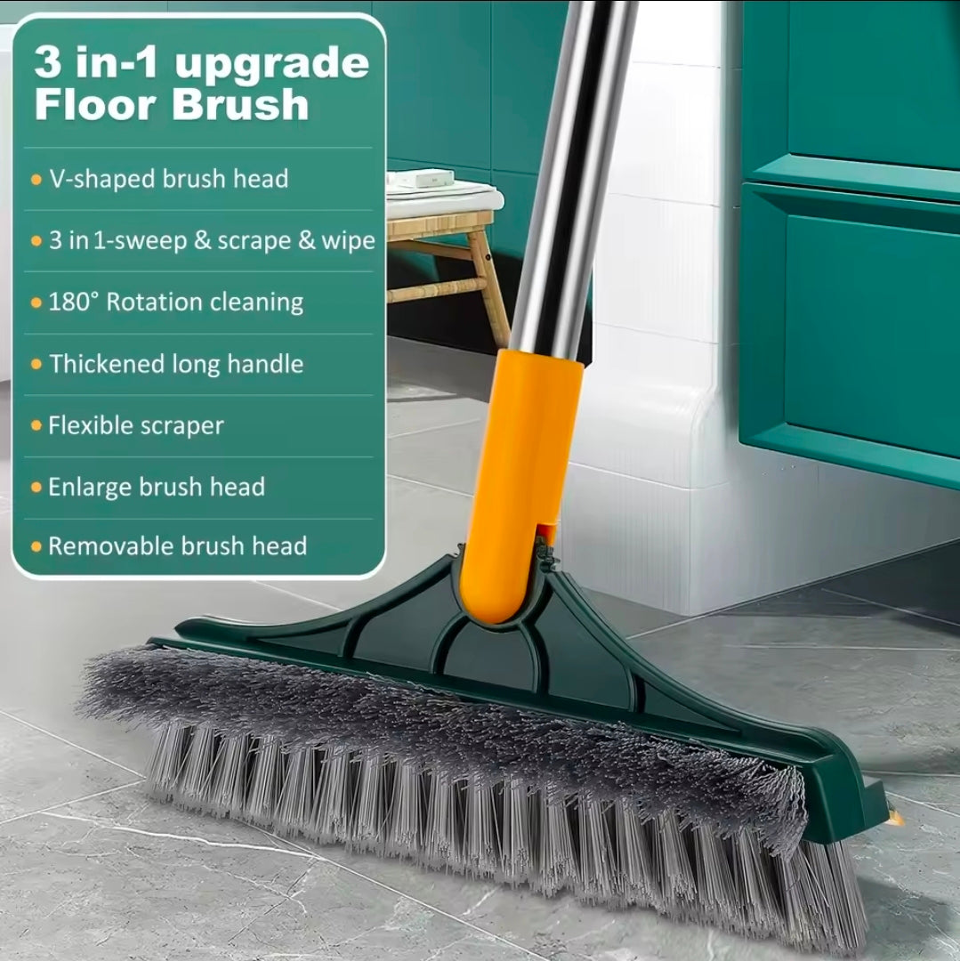 Zenvora™ 3-in-1 V-Shaped Floor & Bathroom Scrub Brush